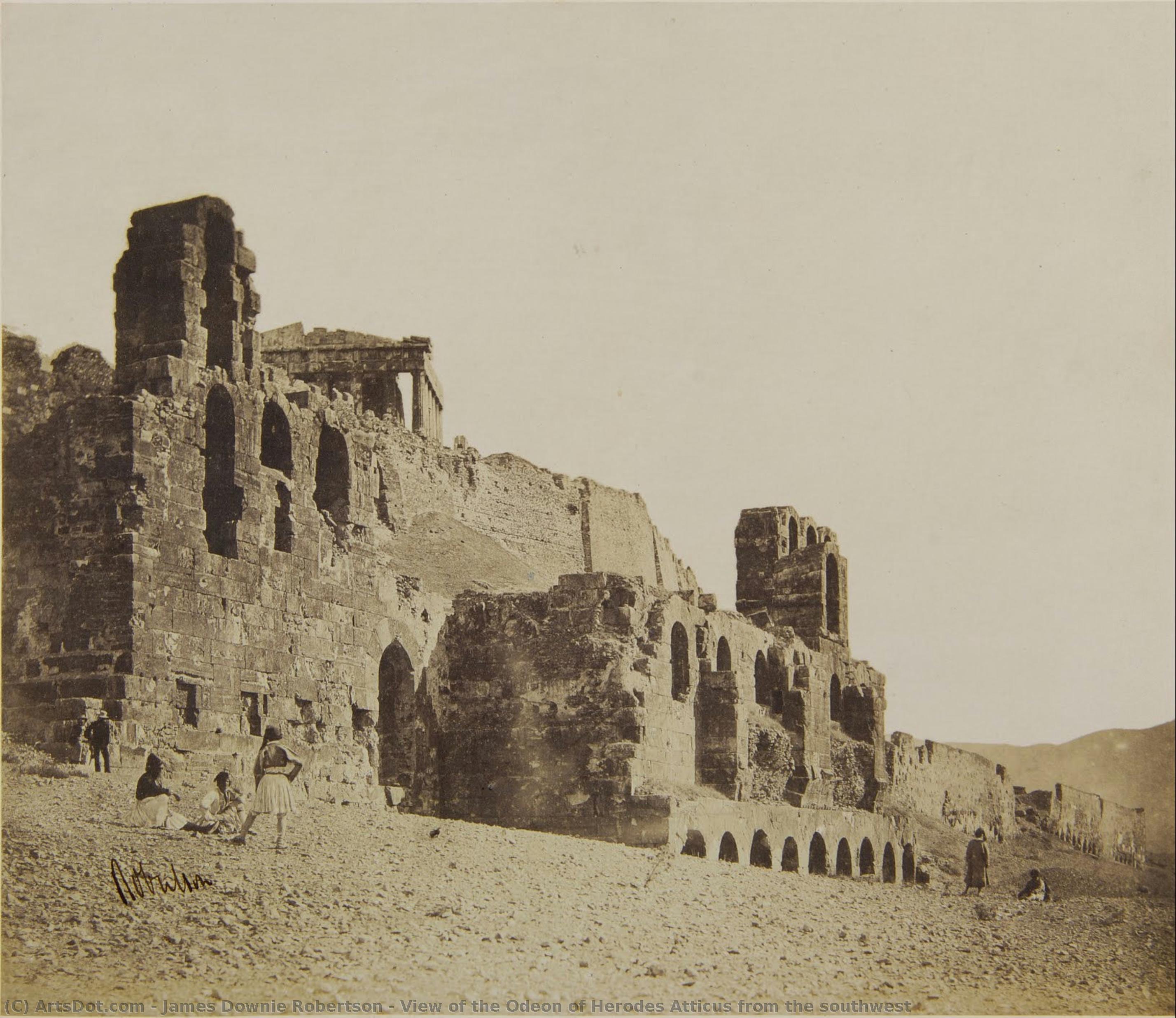 View Of The Odeon Of Herodes Atticus From The Southwest — James Downie Robertson