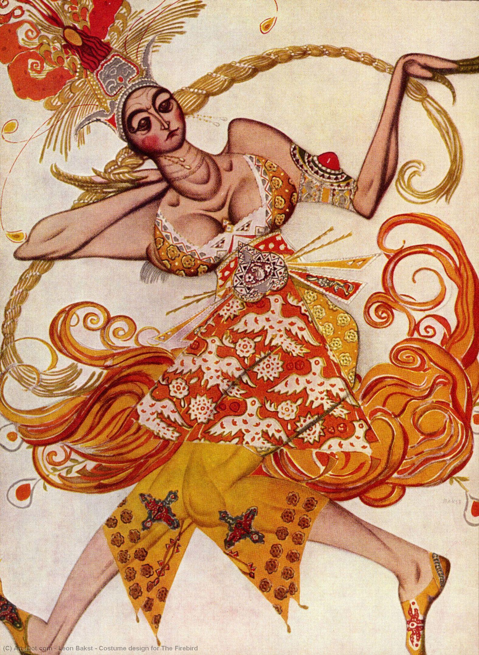 Costume Design For The Firebird — Леон Бакст