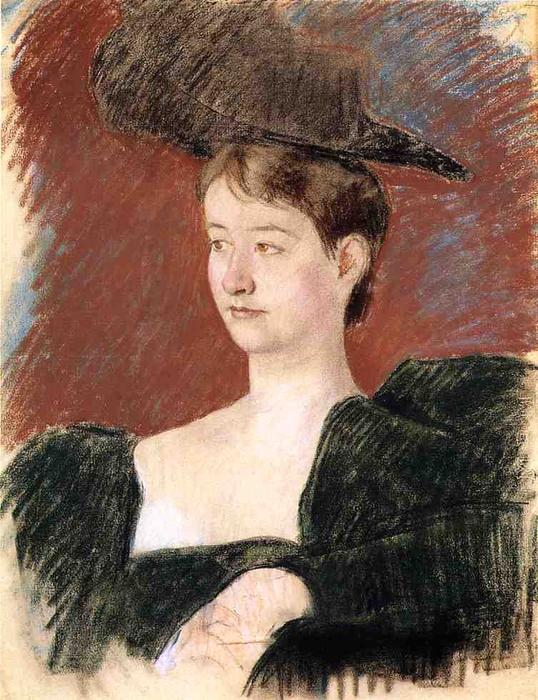 Portrait Of A Young Woman In Green — Mary Stevenson Cassatt
