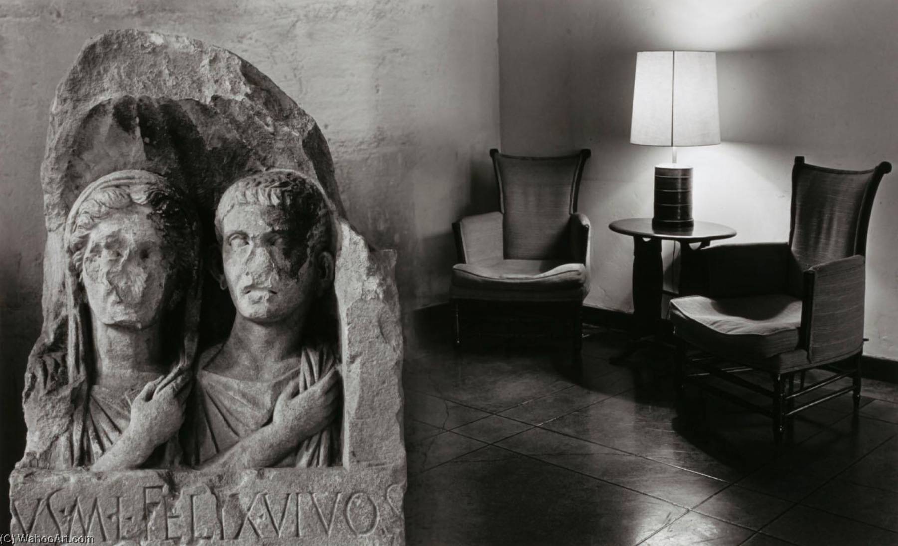 Untitled (tombstone And Chairs) — Jerry N. Uelsmann