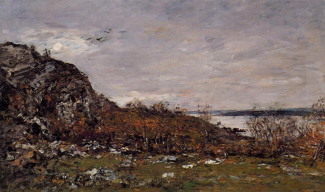 The Mouth Of The Elorn In The Area Of Brest — Eugène Louis Boudin