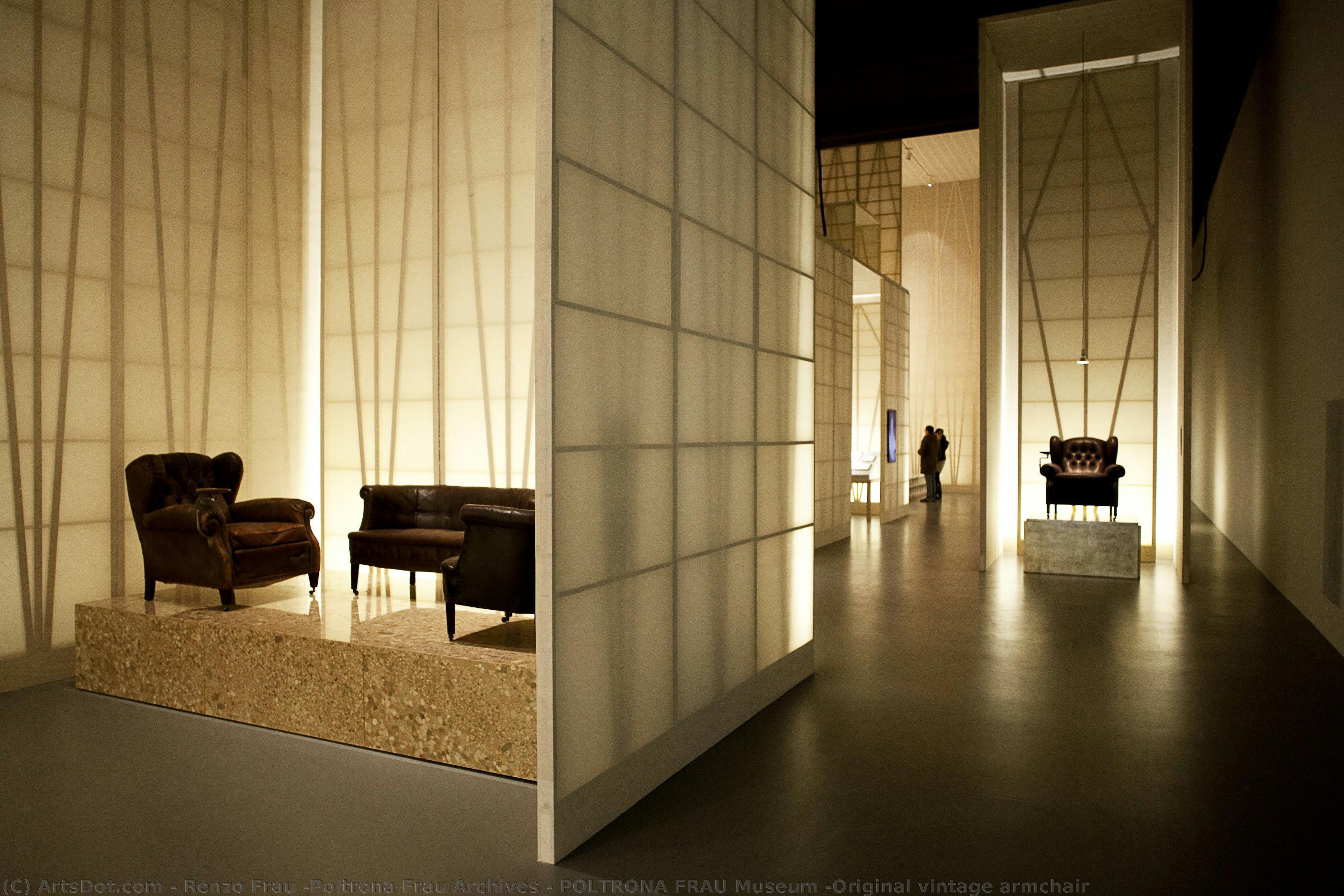 Poltrona Frau Museum -original Vintage Armchair — Renzo Frau -poltrona Frau Archives