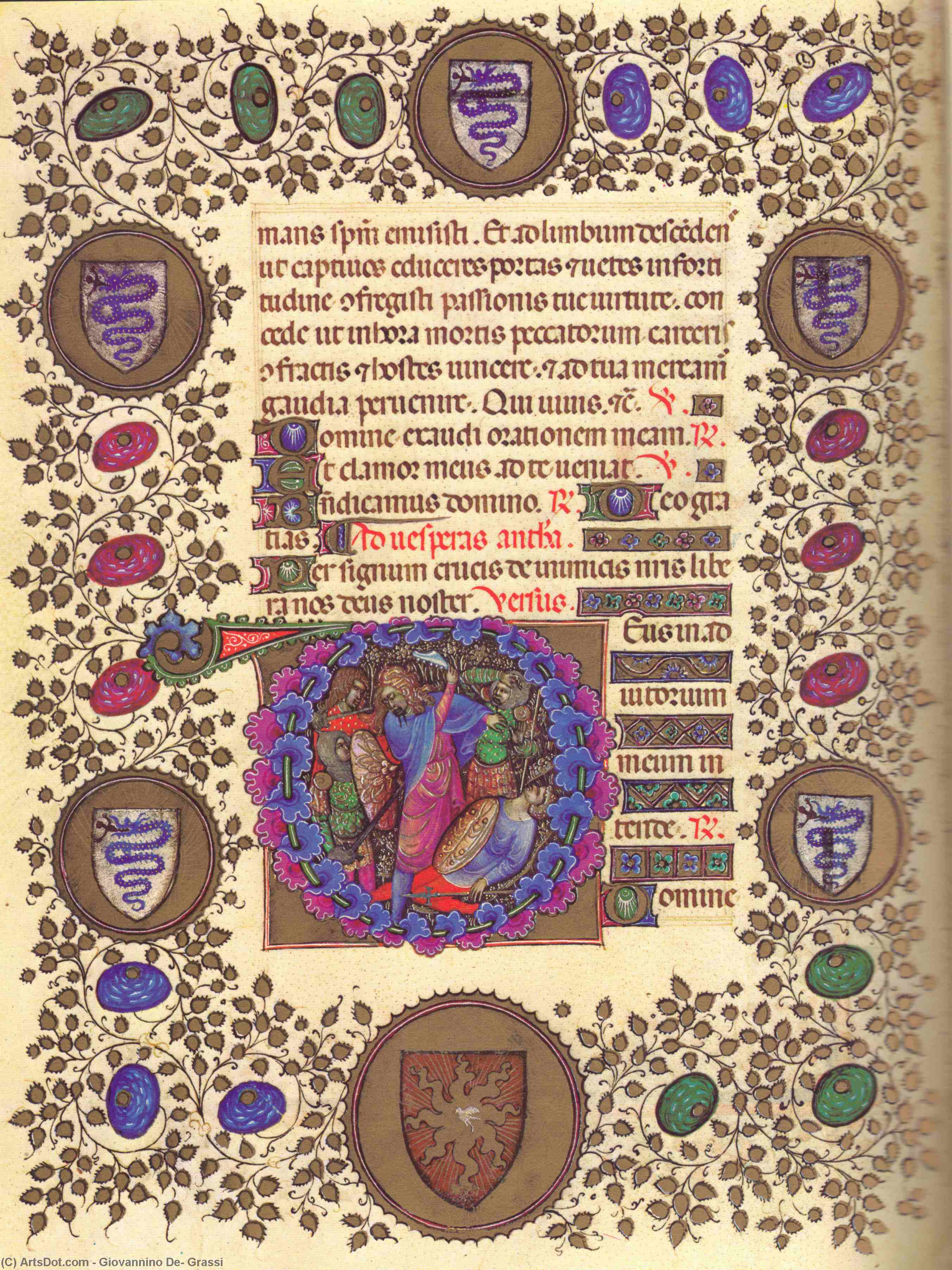 Lf150v Of The Visconti Hours — Giovannino De' Grassi