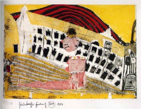 Girl-finding In The Grass — Friedensreich Hundertwasser