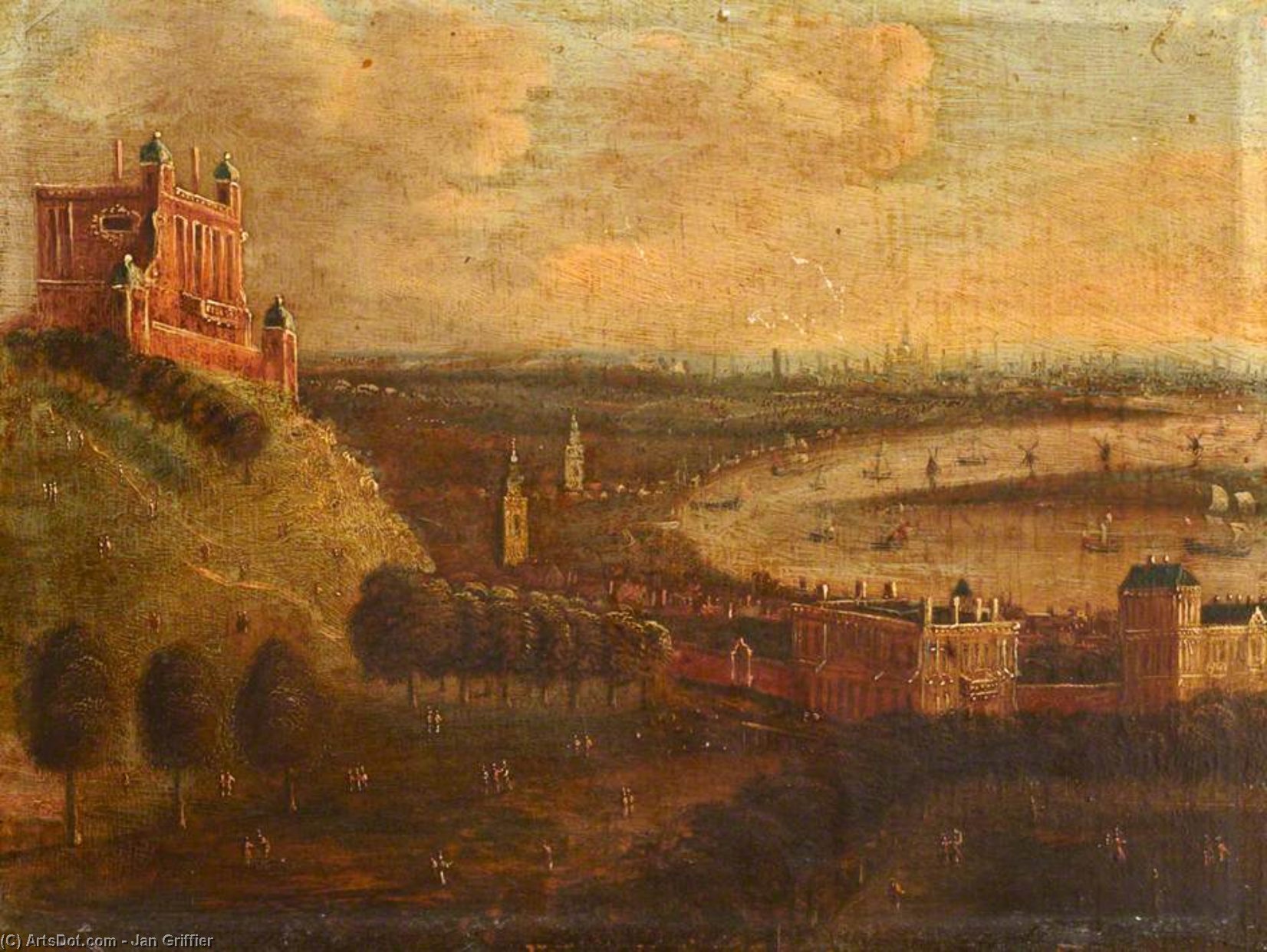 Greenwich Park And The River Thames — Jan Griffier I