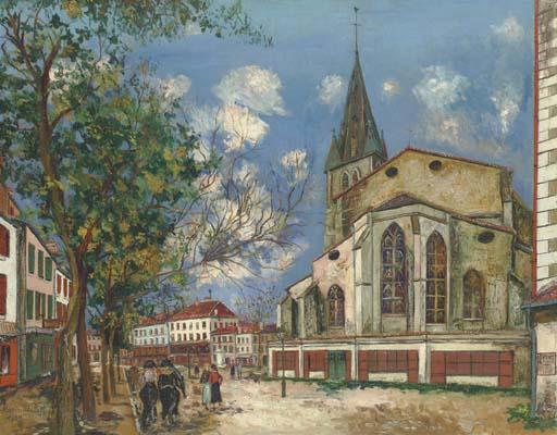 The Church Of Saint-pierre At Orthez — Maurice Utrillo