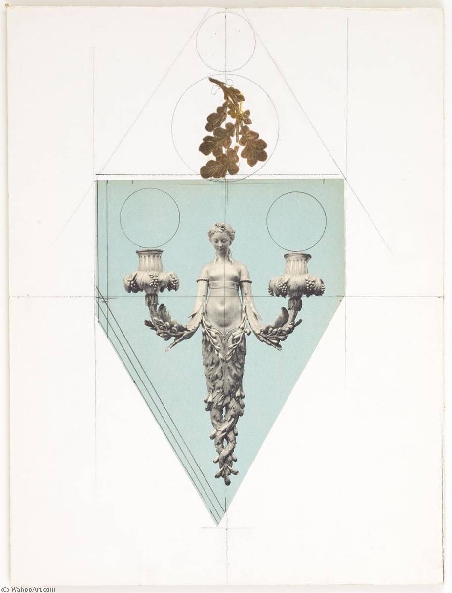 Untitled (candelabra With Nude Torso Of Woman) — Joseph Cornell