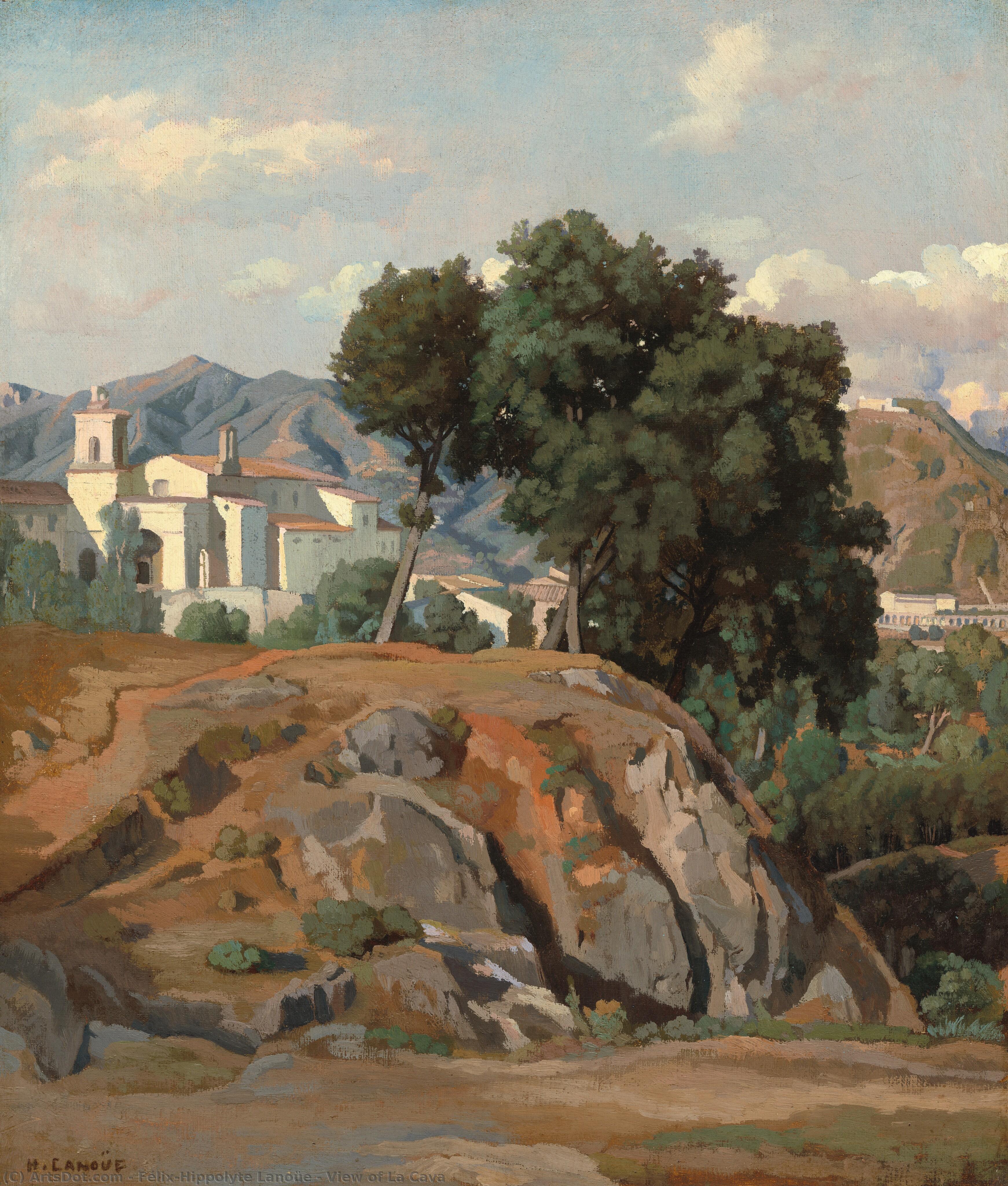 View Of La Cava — Félix-hippolyte Lanoue