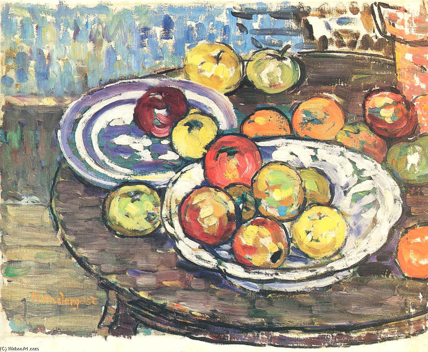 Still Life Apples Vase — Maurice Brazil Prendergast