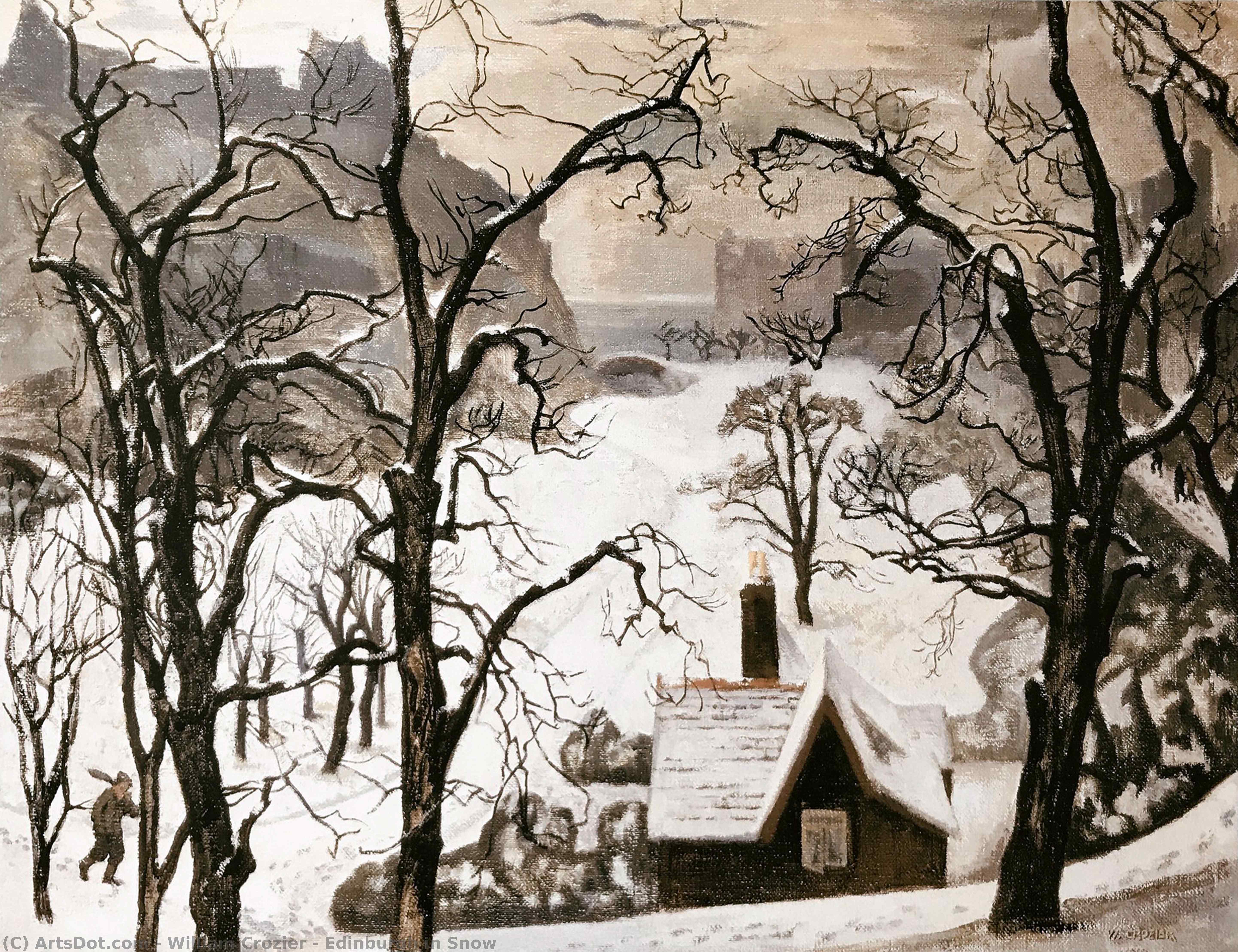 Edinburgh In Snow — William Crozier