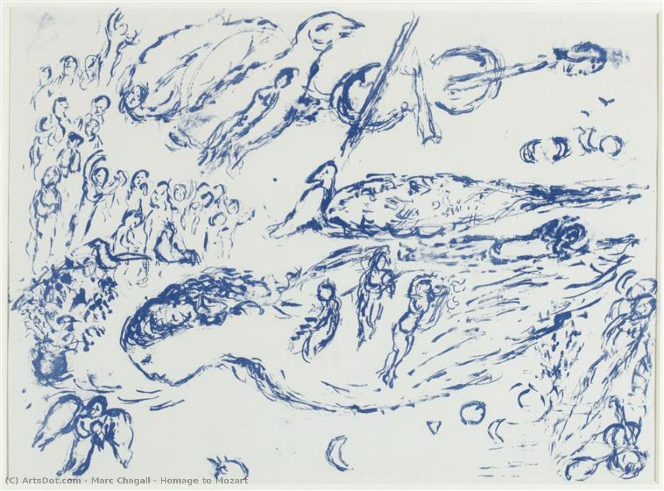 Homage To Mozart — Marc Chagall