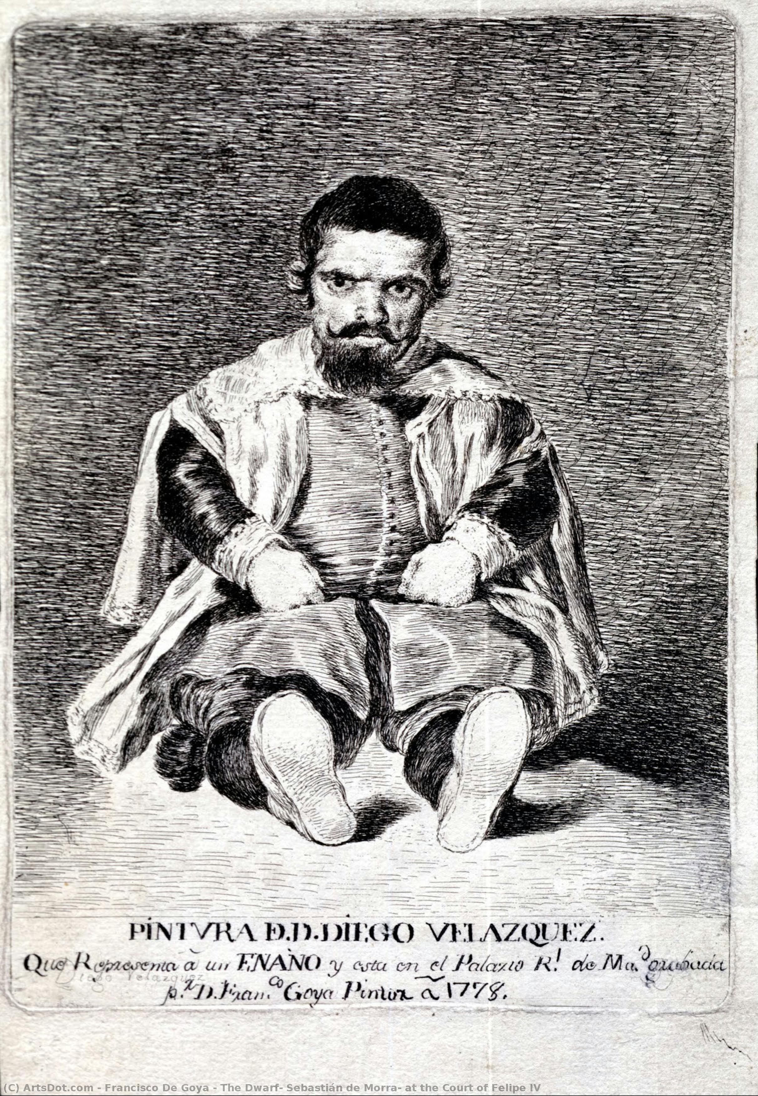 Der Zwerg, Sebastián De Morra, Am Hof Von Philipp Iv. — Francisco José De Goya Y Lucientes