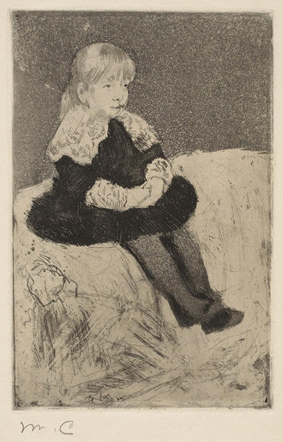 Mlle Luguet Seated On A Couch — Mary Stevenson Cassatt