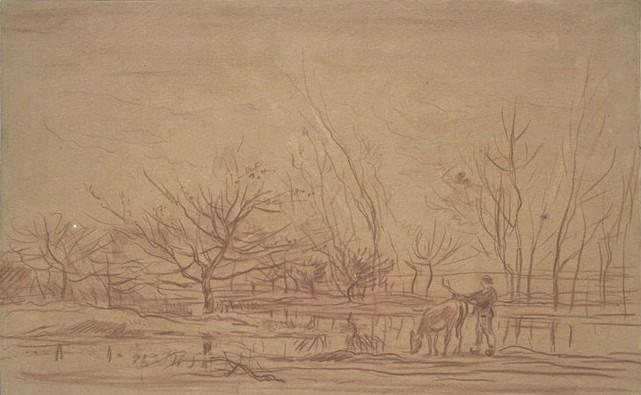 Sketch Of A Landscape — Charles-françois Daubigny
