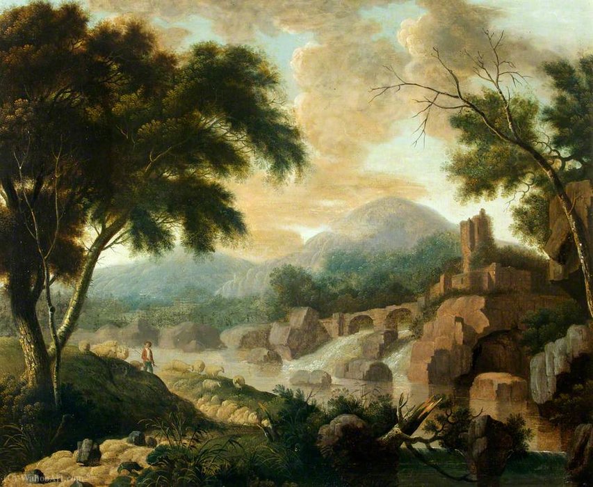 Landscape With Raging River — Filip Džejms De Luturburg