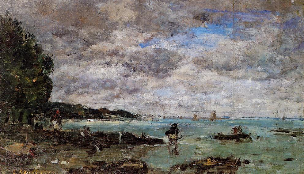 The Coastline At Plougastel — Eugène Louis Boudin