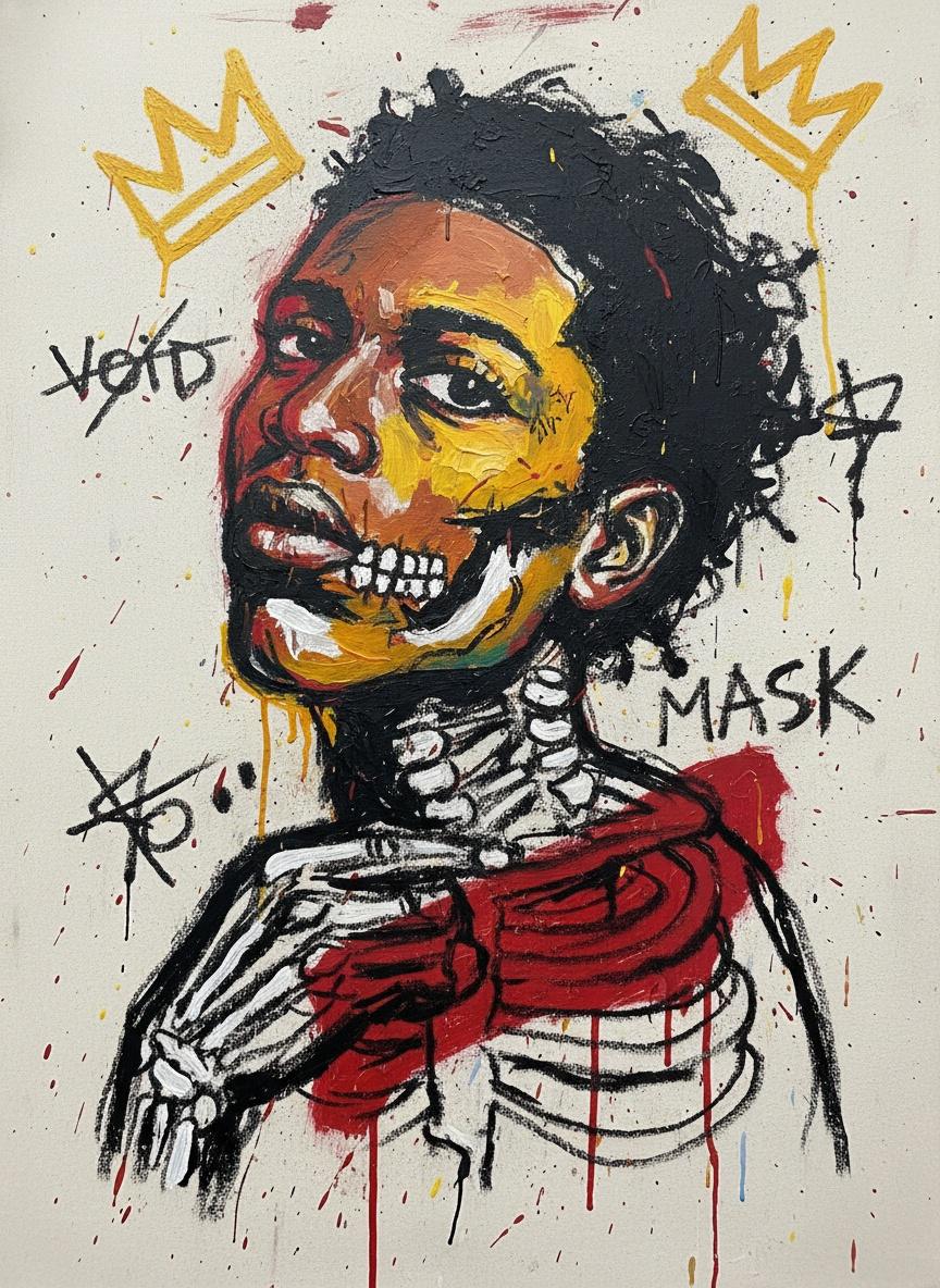 Ephemeral Decay: A Visceral Study Of Golden Shadows And Crimson Chaos — Laurent Caron
