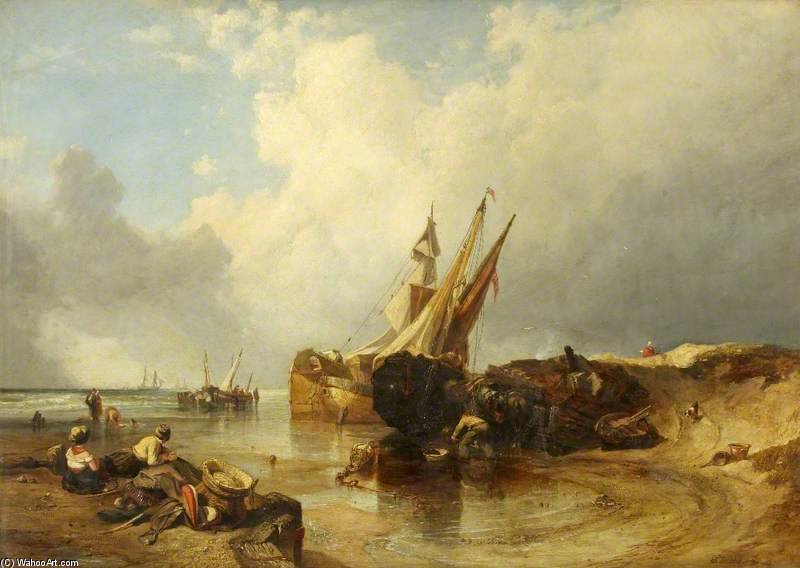 Scene On The Flemish Coast, The Tide Making — Clarkson Frederick Stanfield