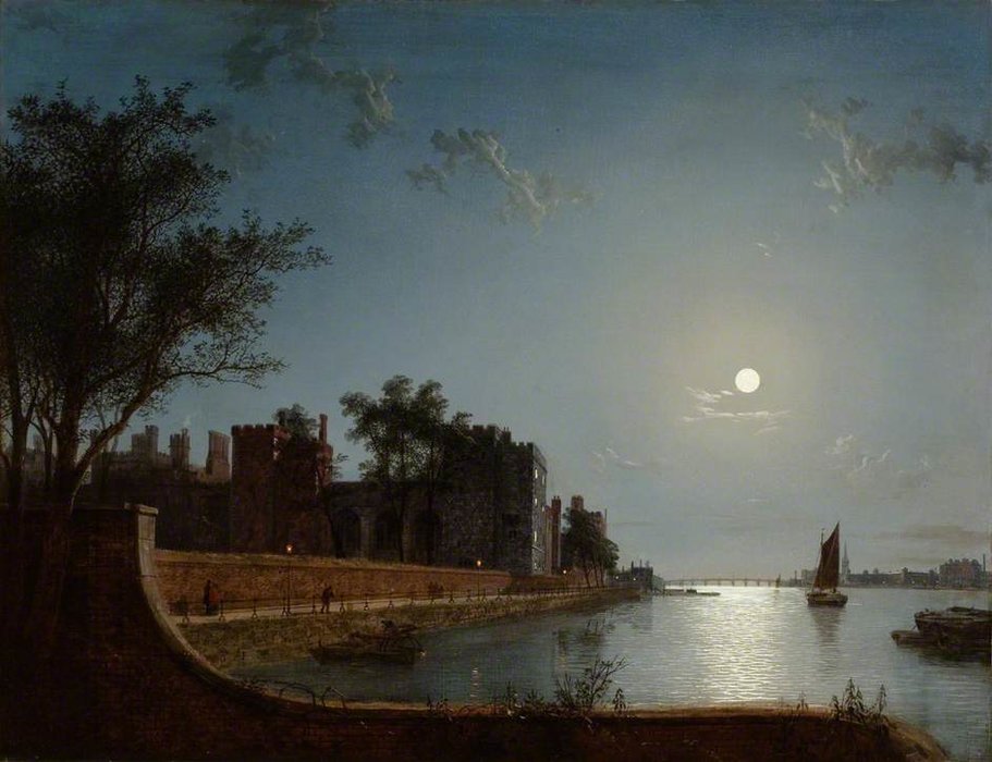 Lambeth Palace By Moonlight — Henry Pether
