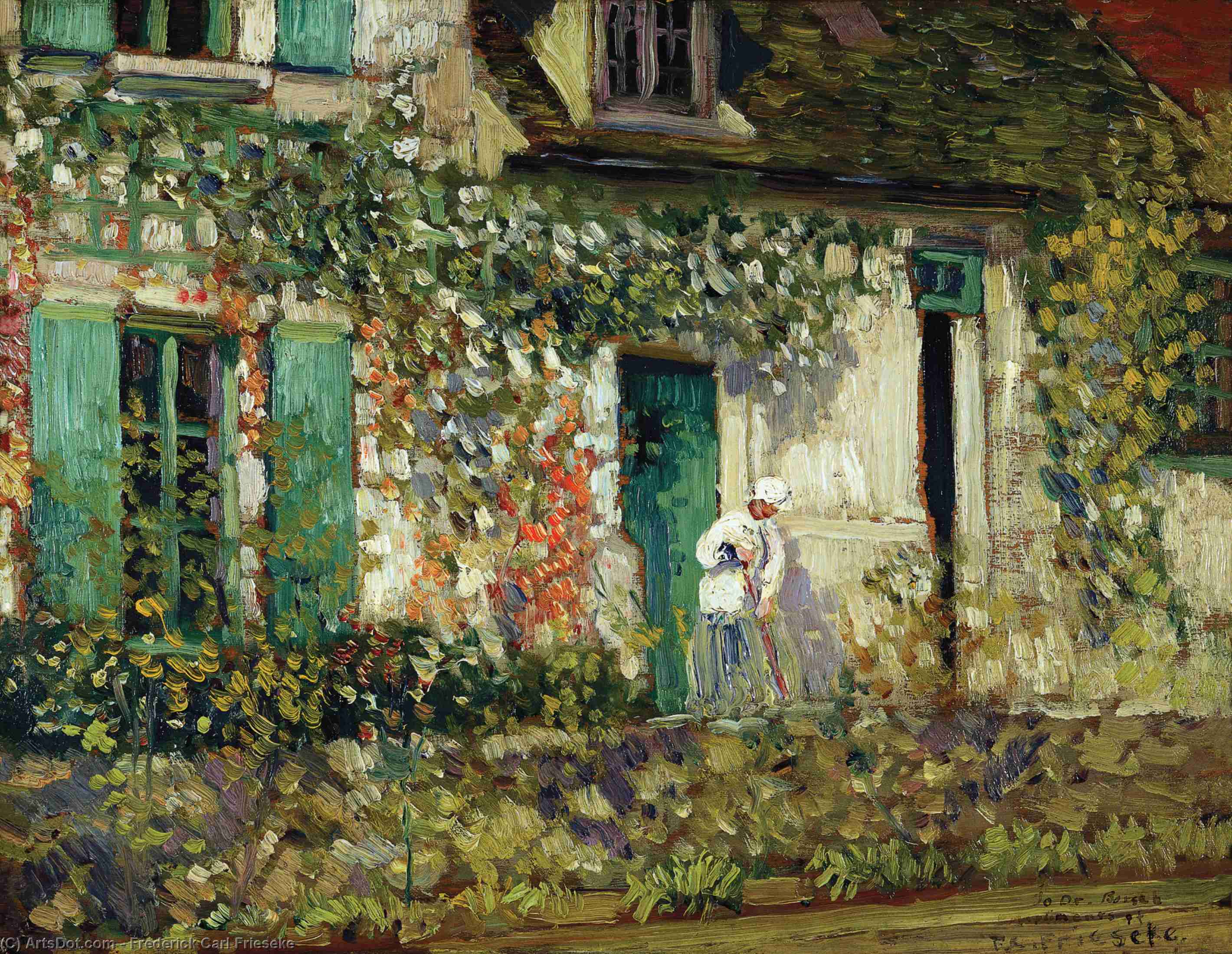 The House In Giverny — Frederick Carl Frieseke