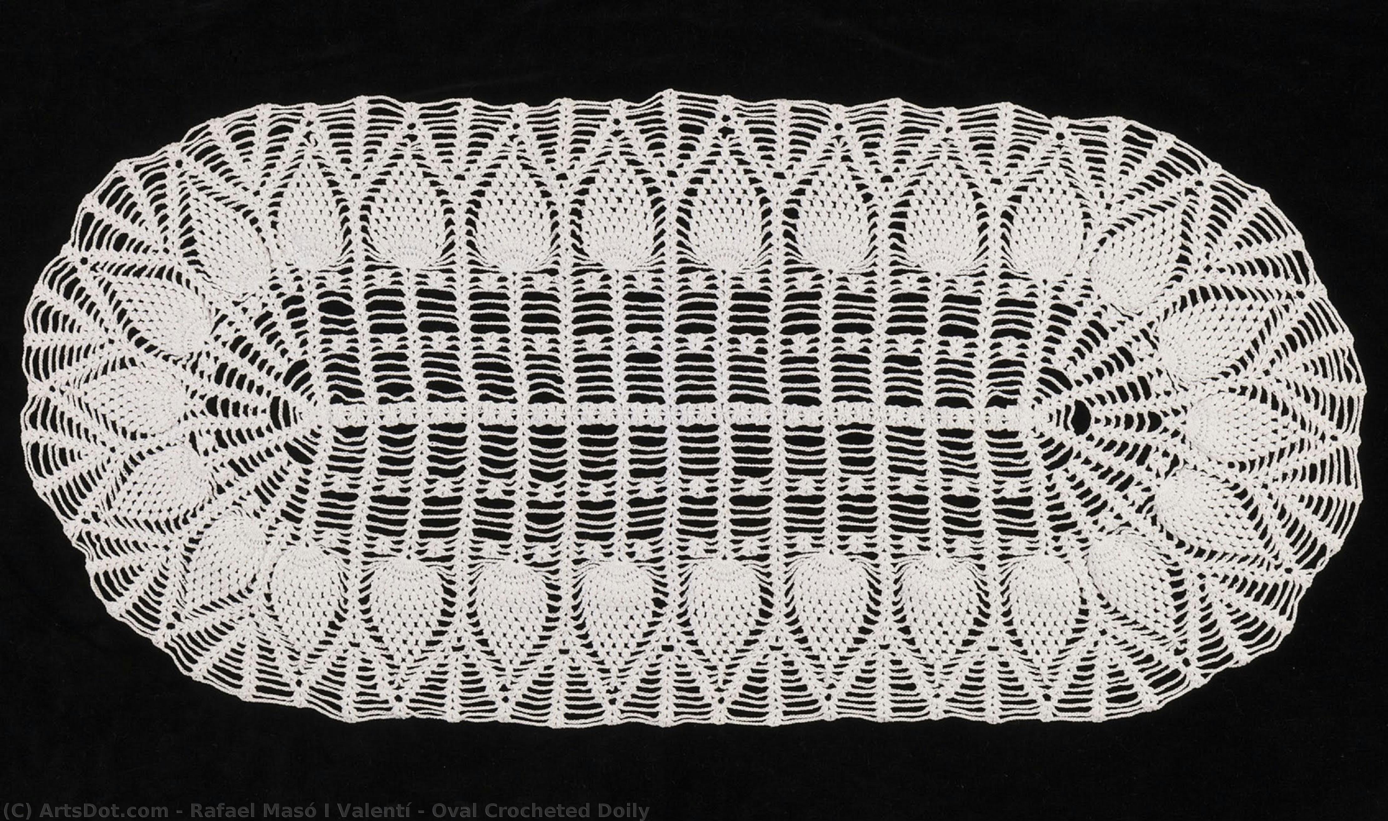 Oval Crocheted Doily — Rafael Masó I Valentí