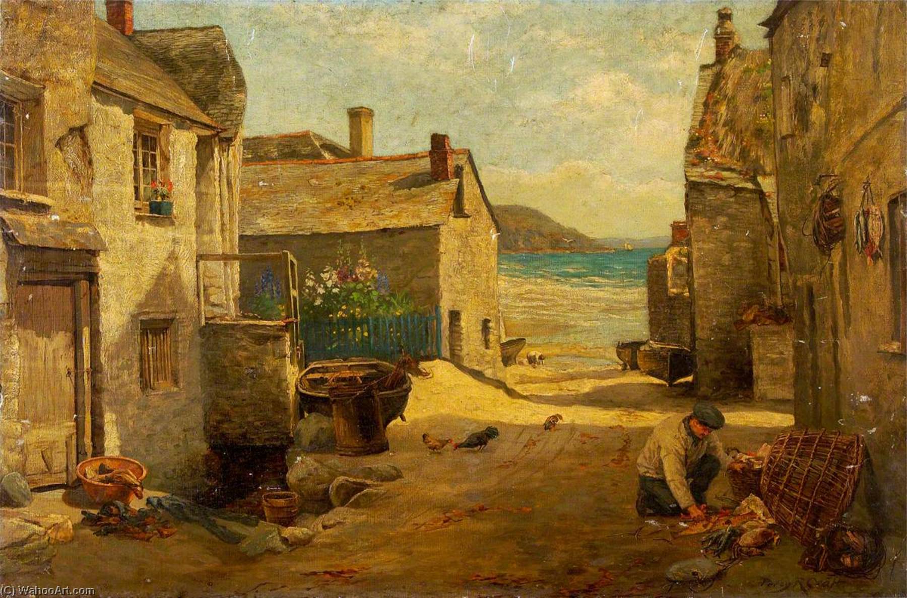 Cornish Village — Percy Robert Craft