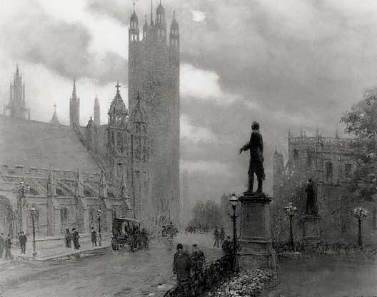Victoria Tower, London, (painting) — Anna Richards Brewster