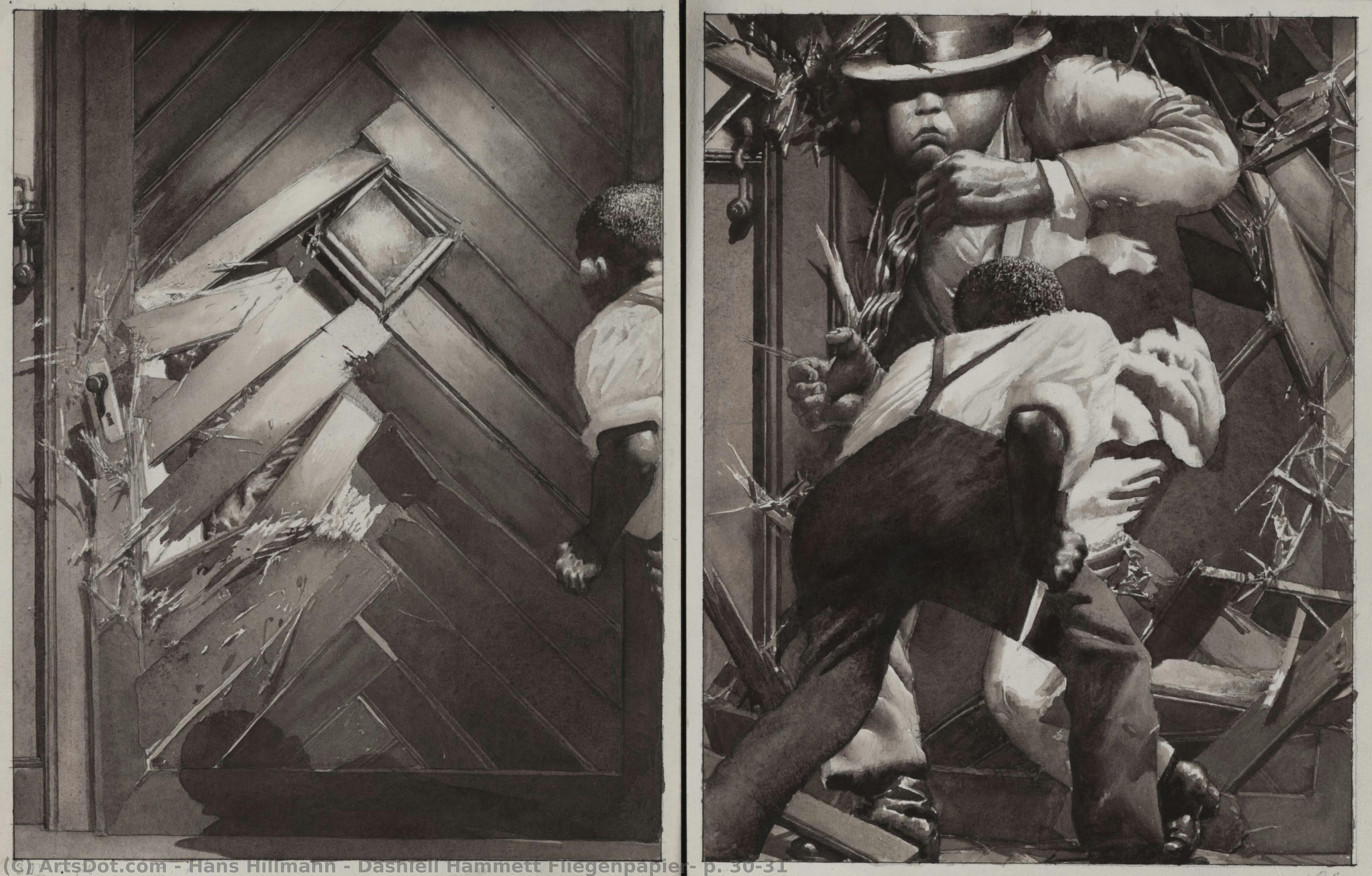 Dashiell Hammett Fliegenpapier, P. 30-31 — Hans Hillmann