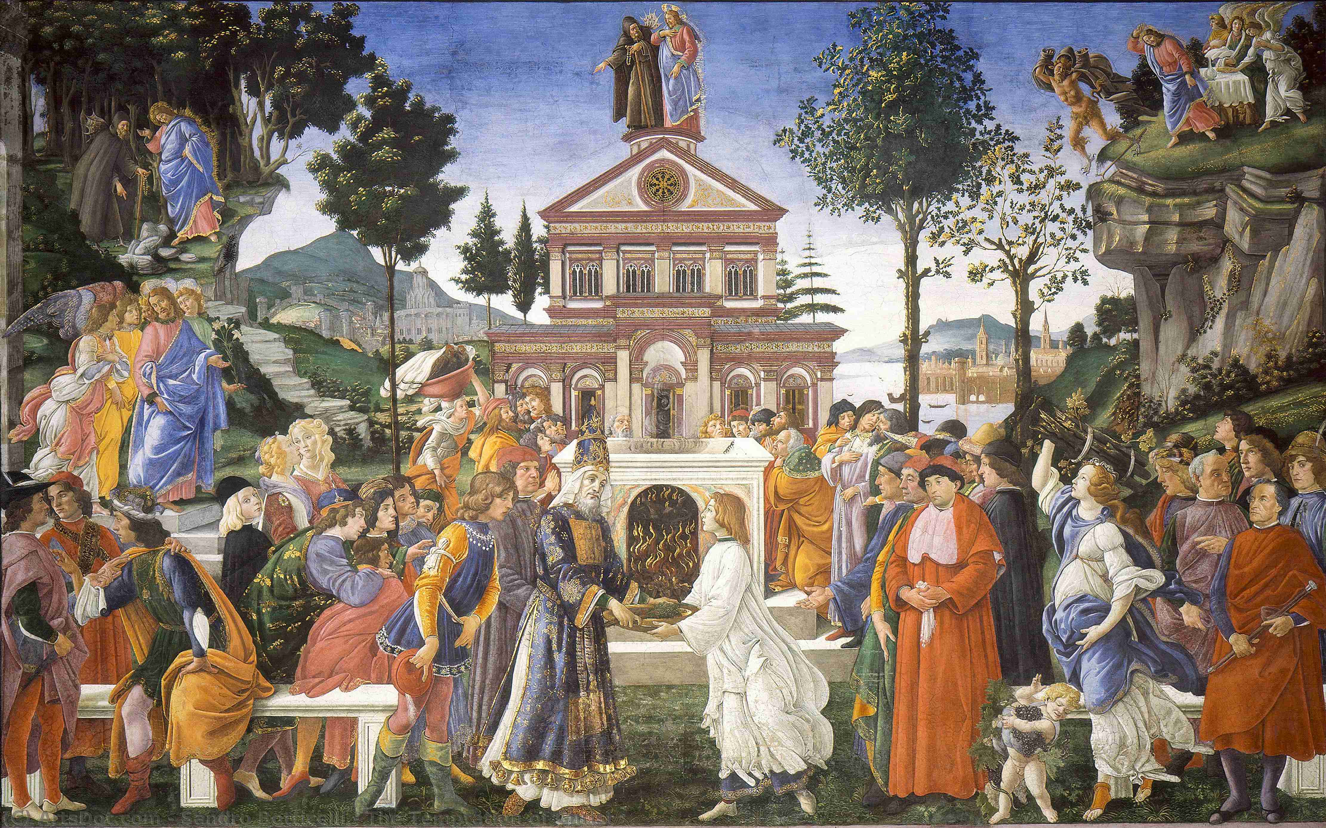 The Temptation Of Christ — Боттичелли