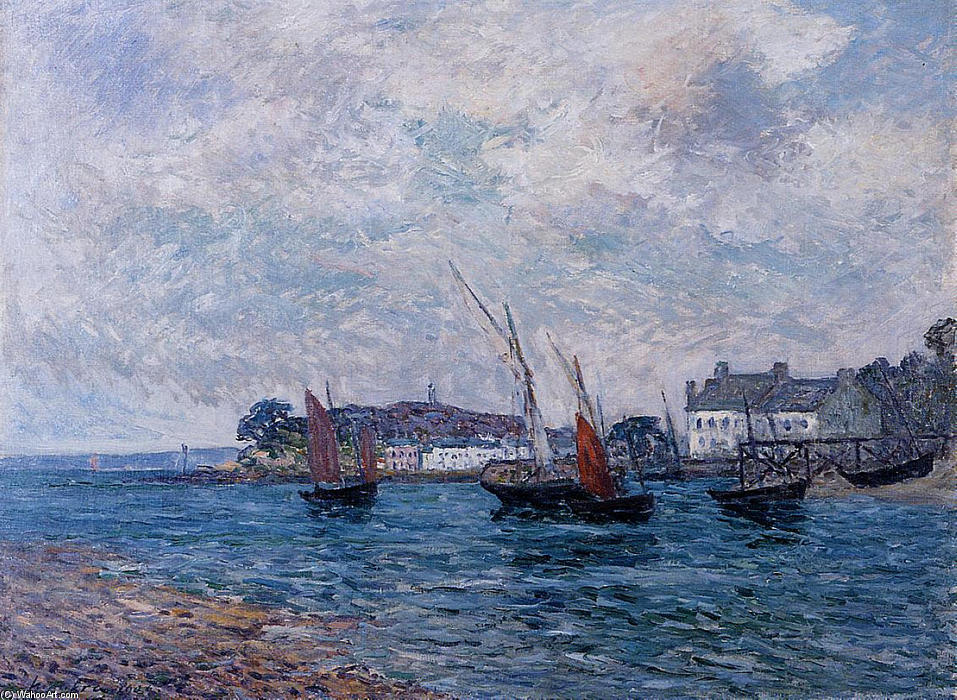 Reentering Port At Douarnenez (finistere) — Maxime Emile Louis Maufra