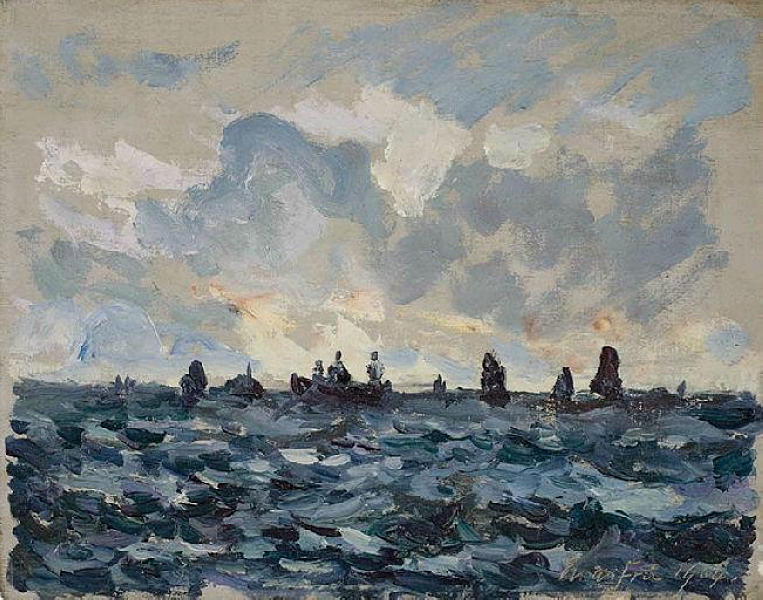 Fishing Sardine Boat — Maxime Emile Louis Maufra