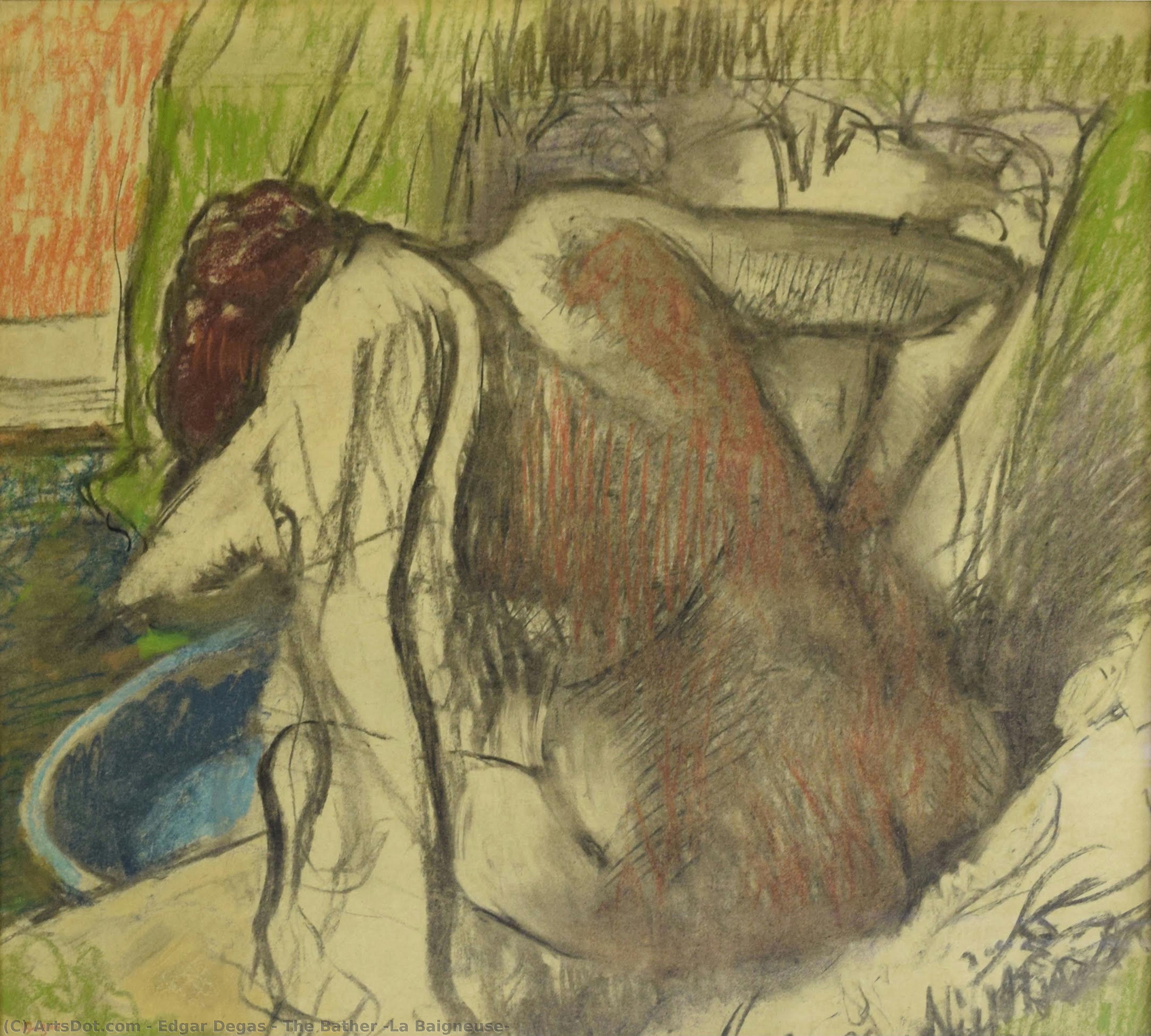 The Bather (la Baigneuse) — Edgar Degas