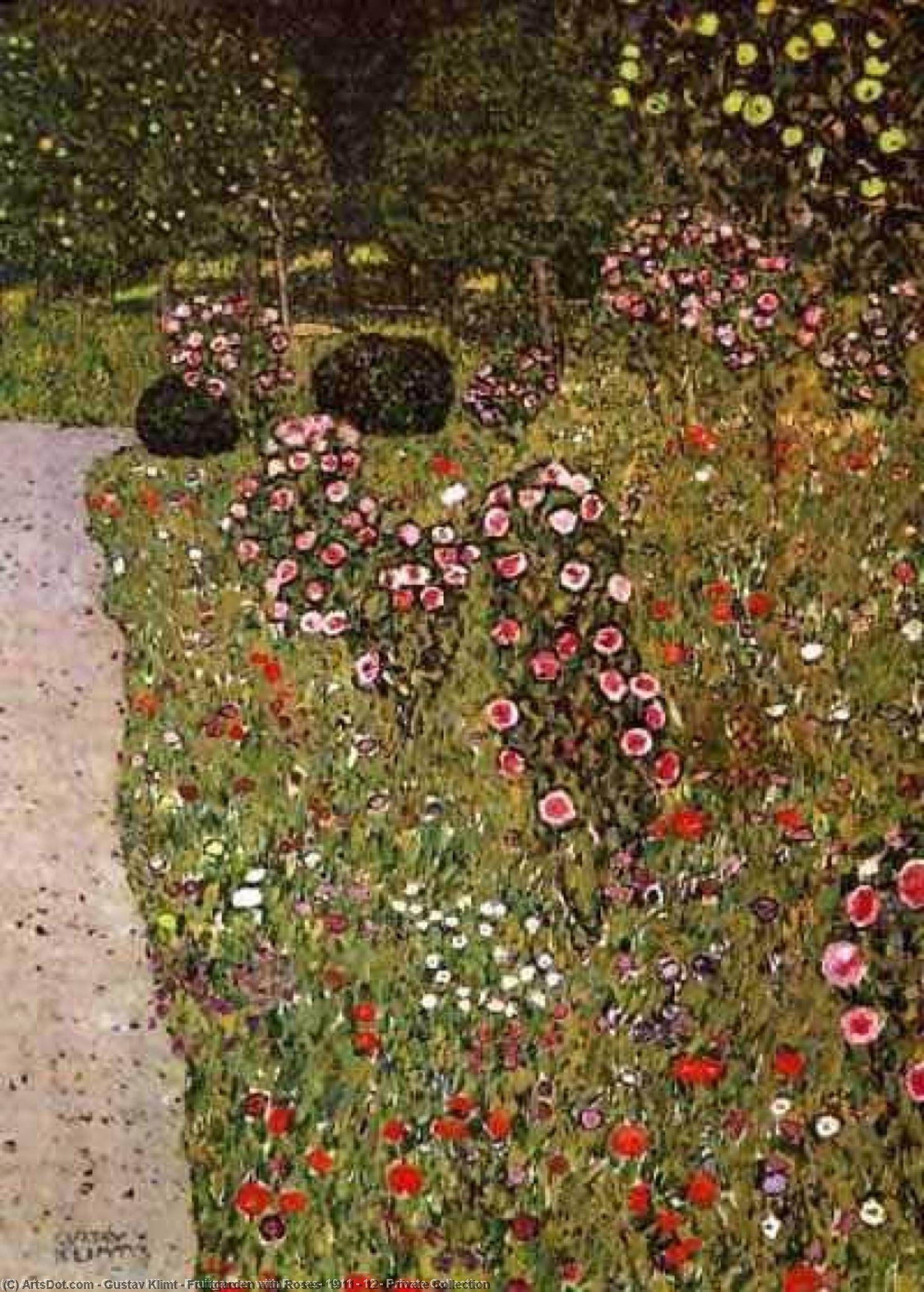 Fruitgarden With Roses, 1911 - 12 - Private Collection — Gustav Klimt