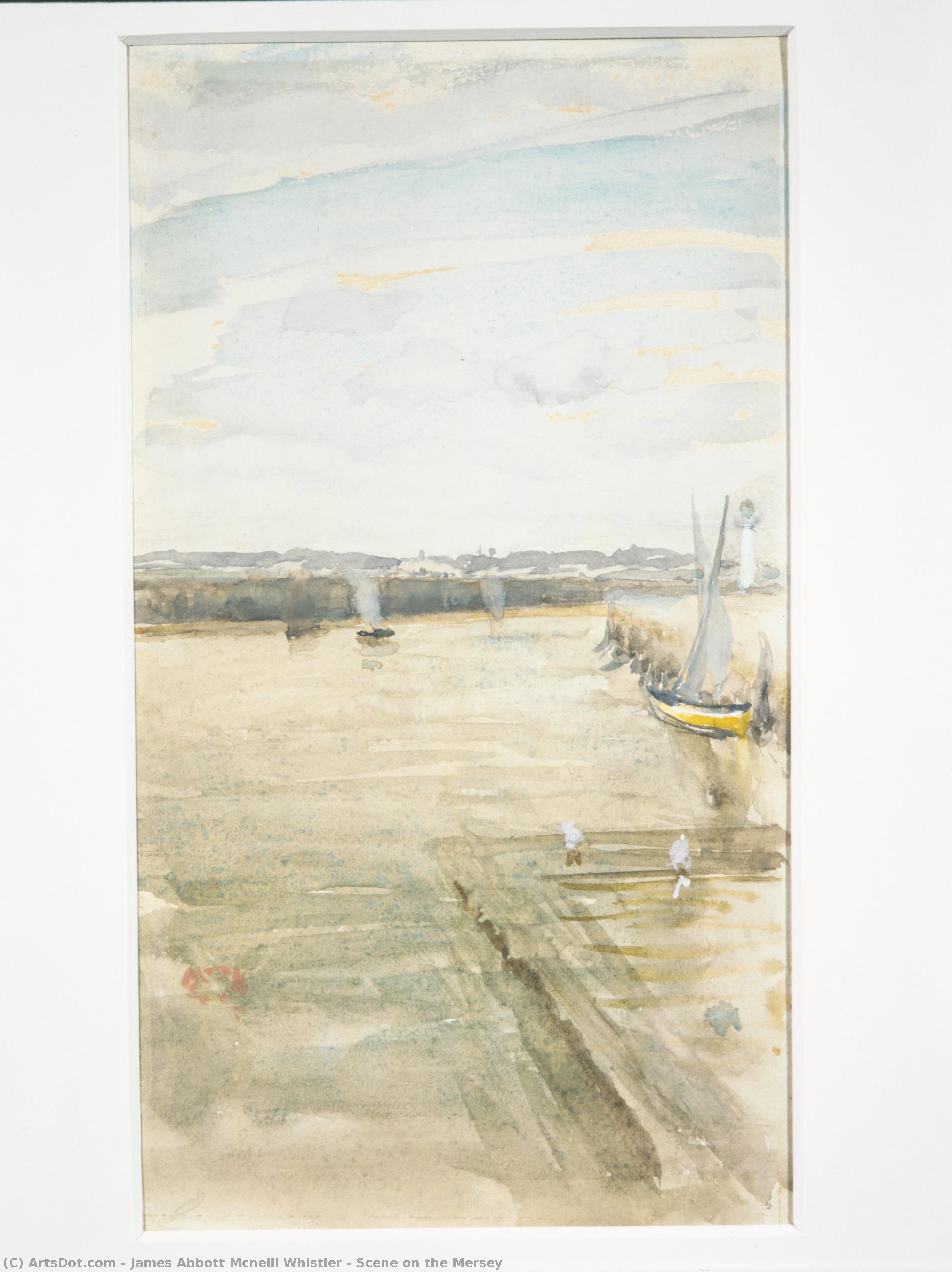 Scene On The Mersey — James Abbott Mcneill Whistler