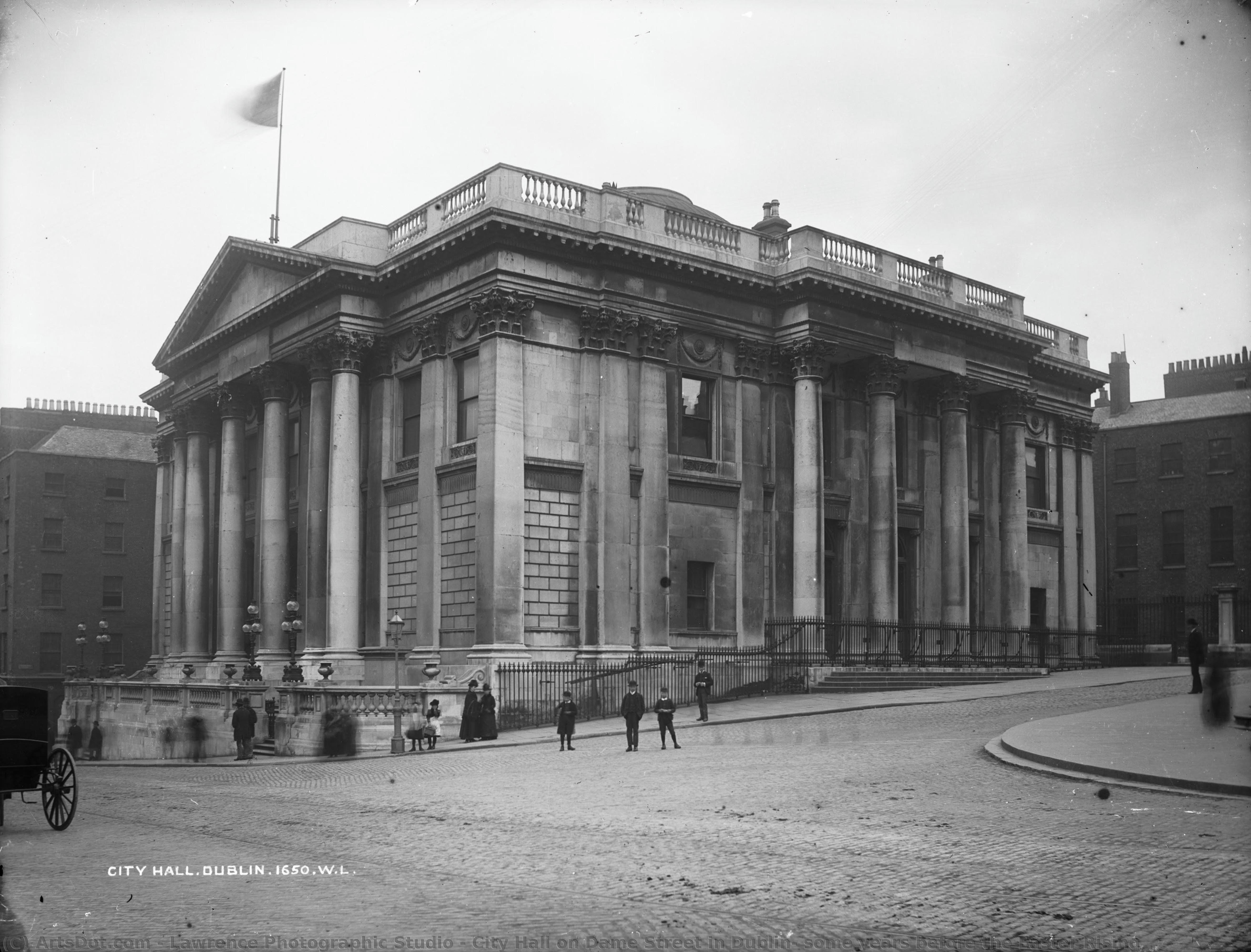 City Hall On Dame Street In Dublin, Some Years Before The Easter Rising — Lawrence Photographic Studio