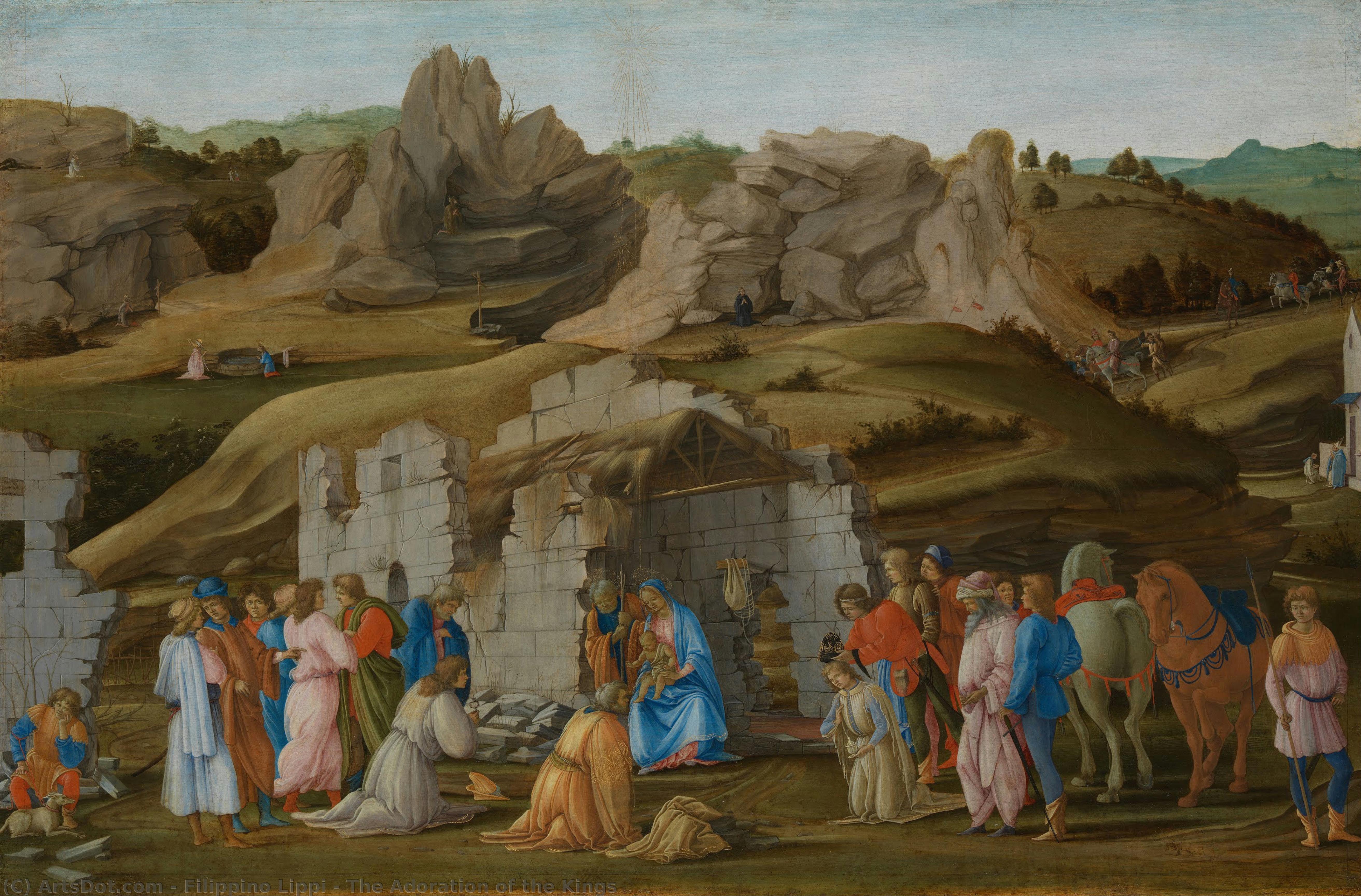 La Adoración De Los Reyes — Filippino Lippi