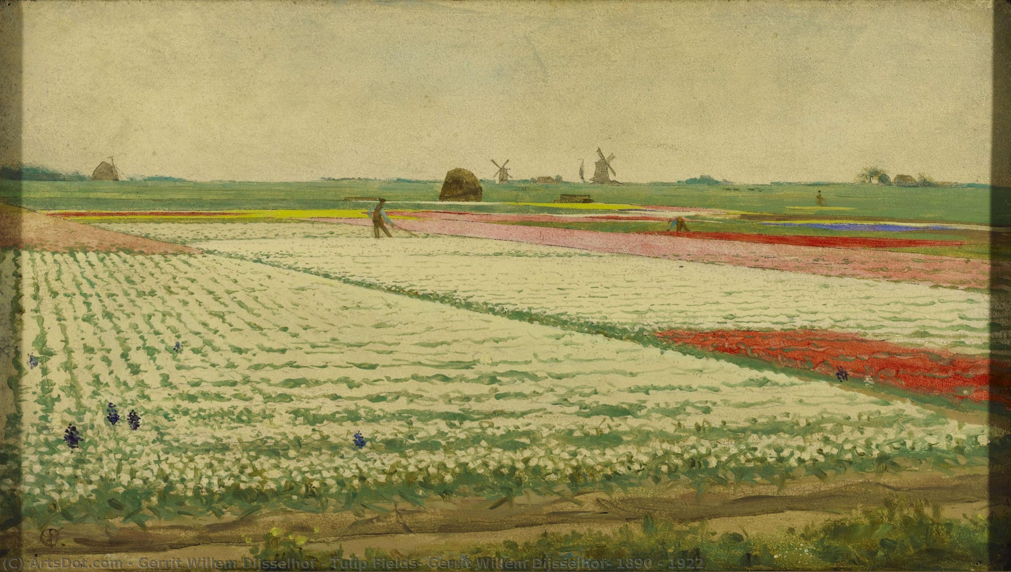 Tulip Fields, Gerrit Willem Dijsselhof, 1890 - 1922 — Gerrit Willem Dijsselhof