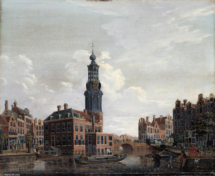 View Of The Singel With The Munttoren In Amsterdam — Isaak Ouwater