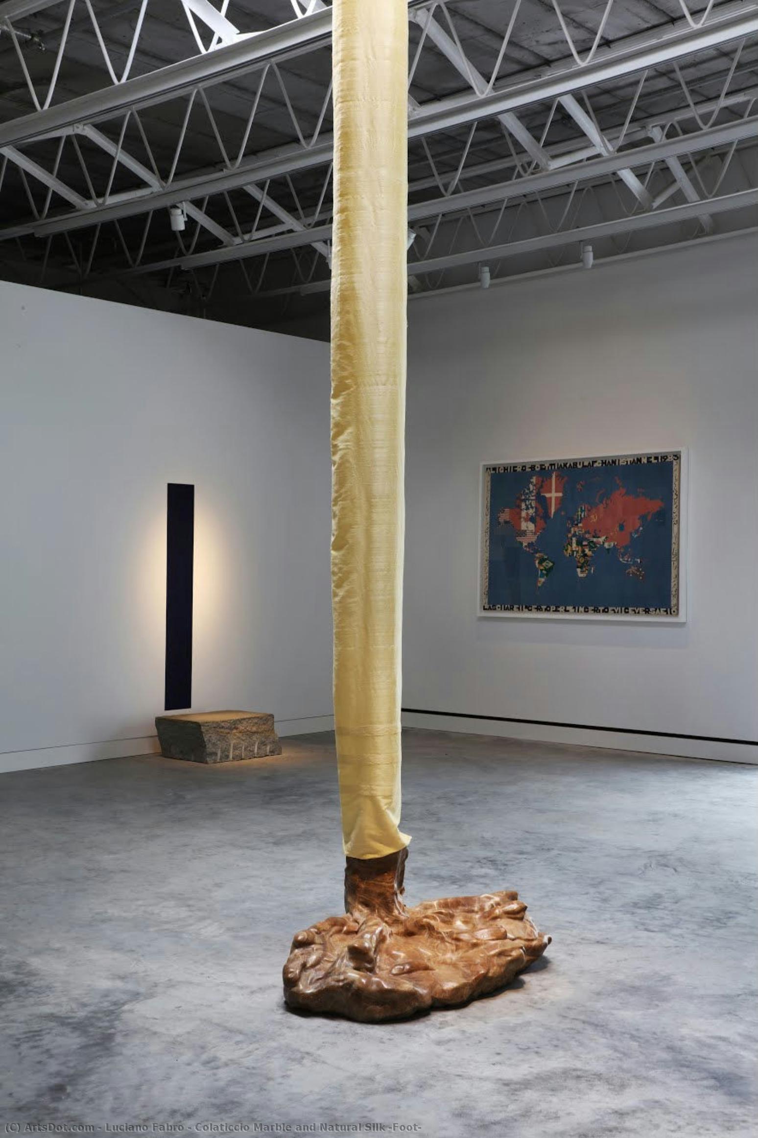 Colaticcio Marble And Natural Silk (foot) — Luciano Fabro