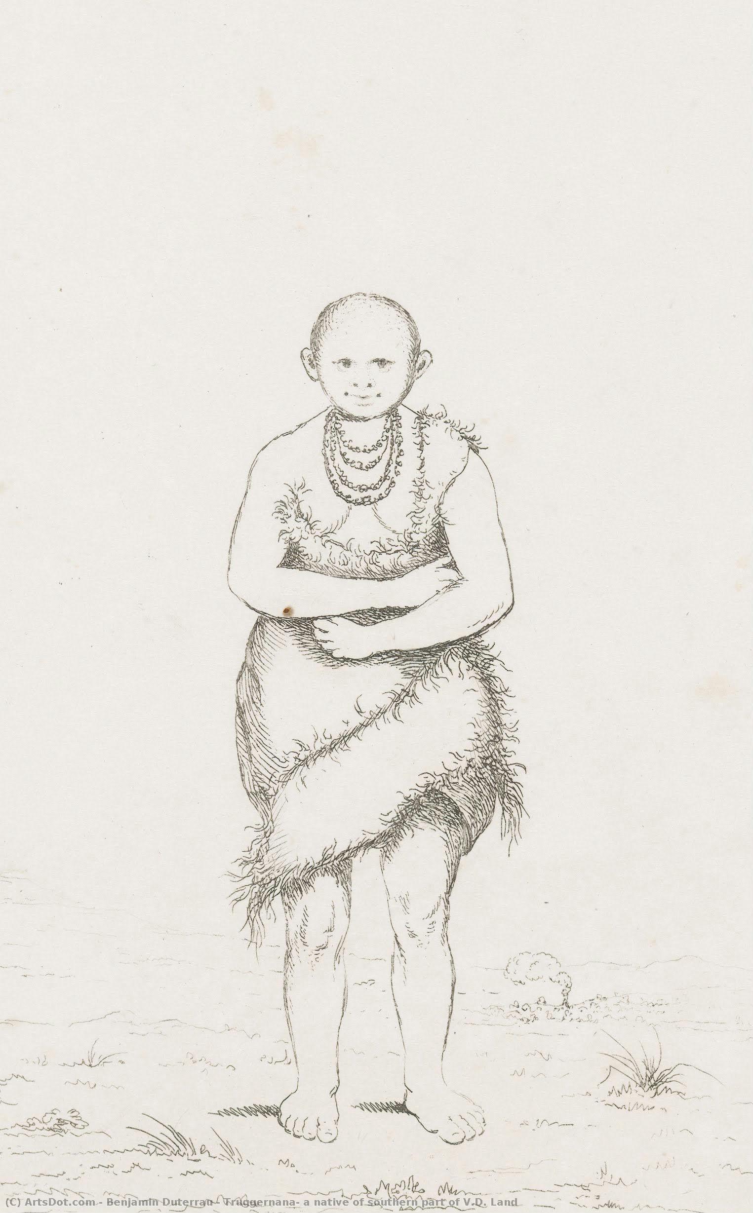 Truggernana, A Native Of Southern Part Of V.d. Land — Benjamin Duterrau