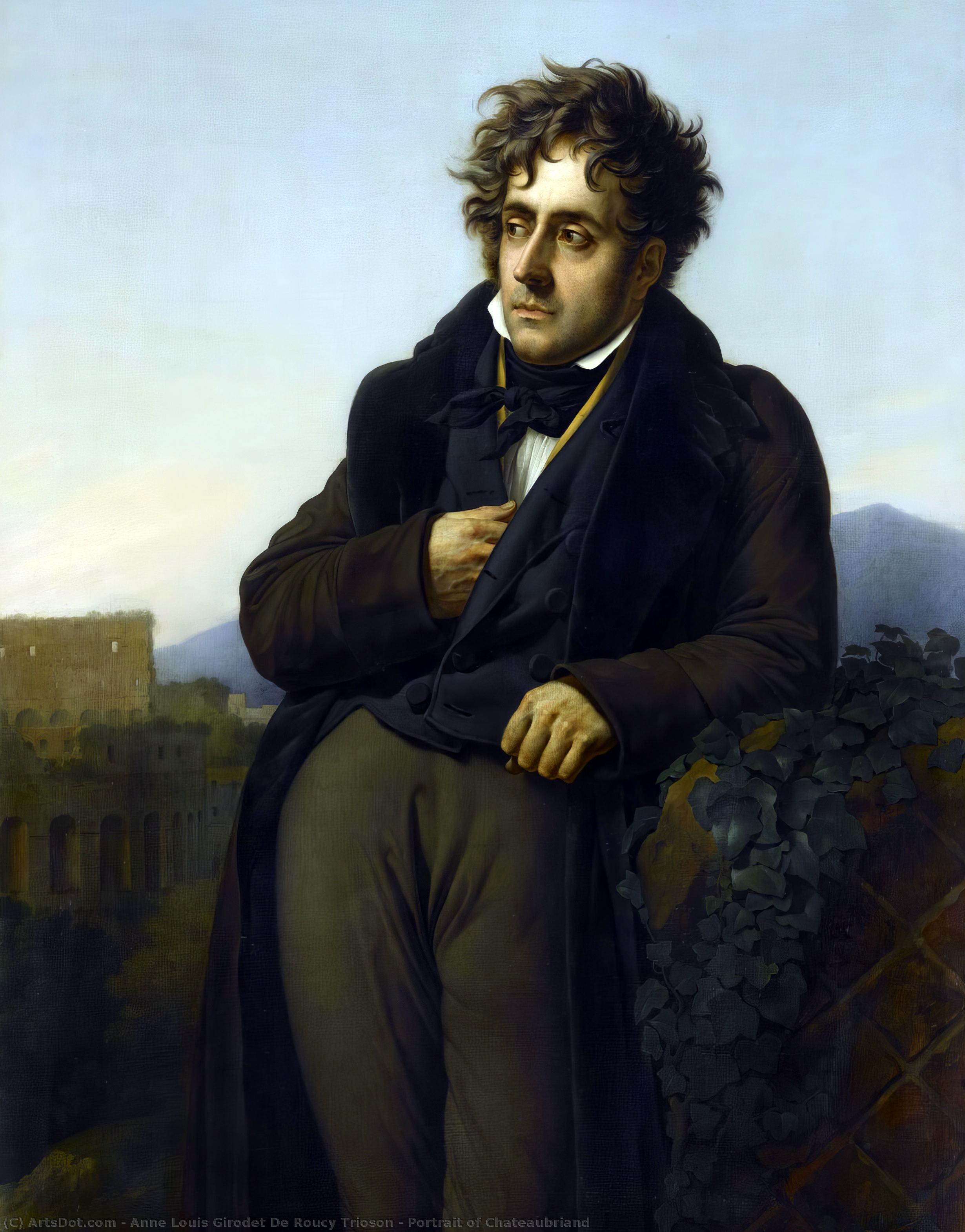 Portrait Of Chateaubriand — Anne-louis Girodet