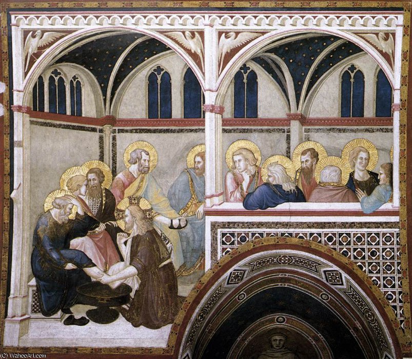 Assisi-vault-the Washing Of The Feet — Pietro Lorenzetti