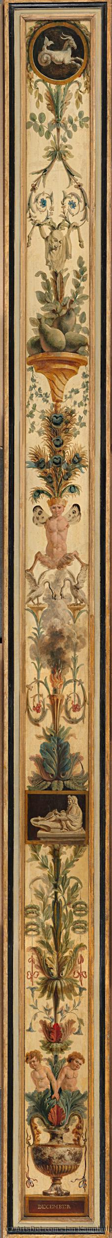 December, With The Sign Of Capricorn, Jan Kamphuijsen, 1790 - 1791 — Jan Kamphuijsen