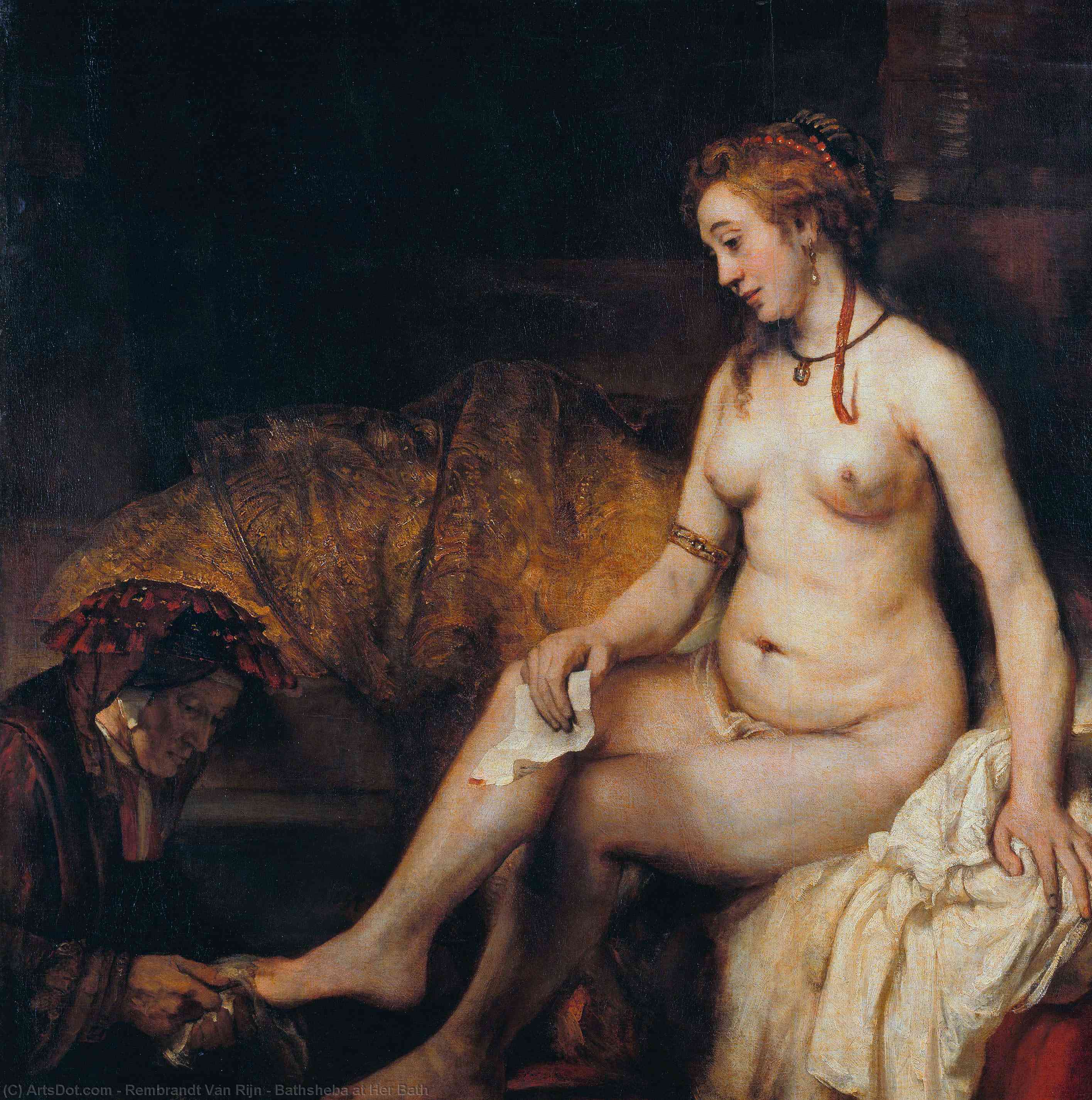 Bathsheba At Her Bath — Rembrandt Van Rijn