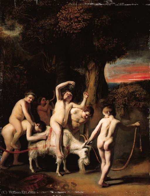 An Infant Bacchanal — Cornelis Bisschop