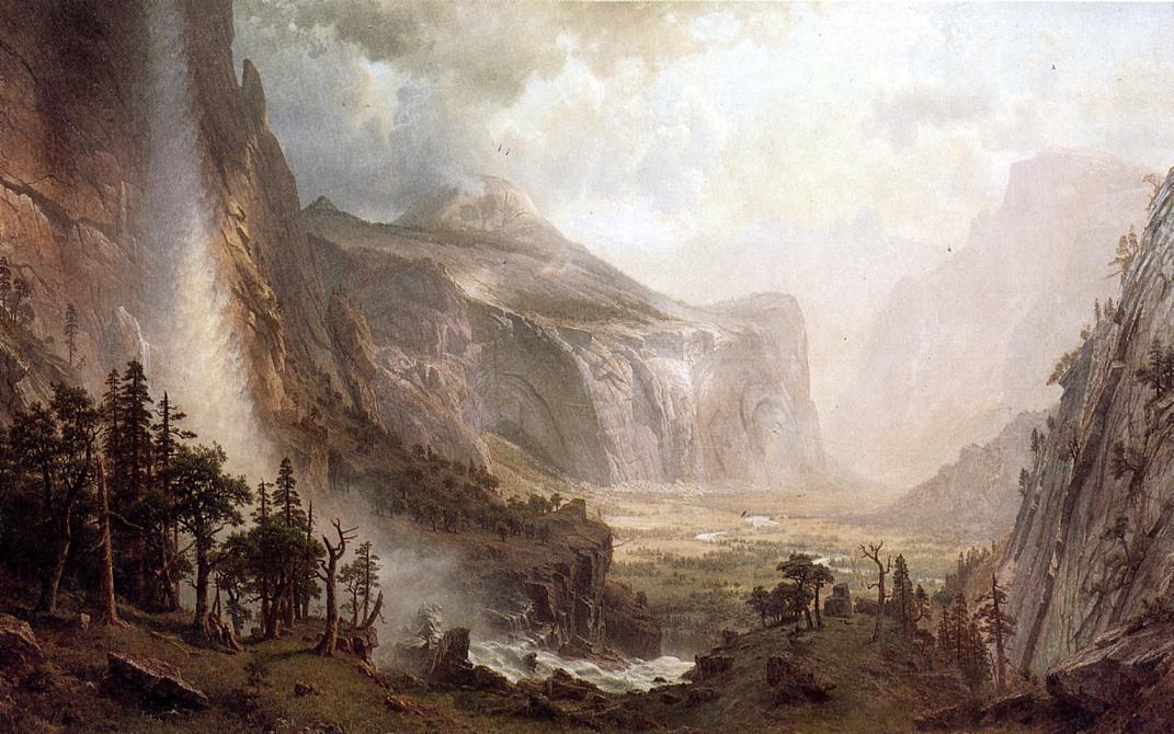 The Domes Of Yosemite — Albert Bierstadt