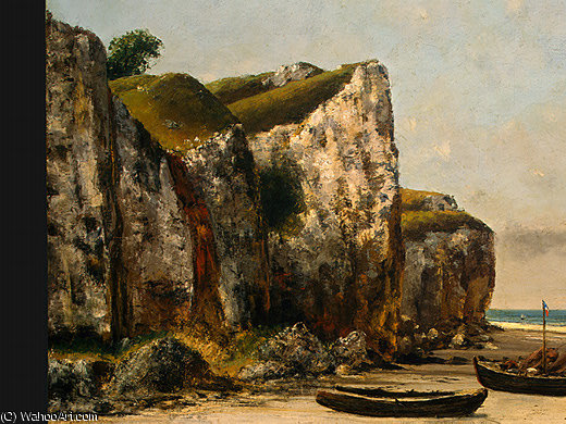 Beach In Normandy, Detalj 1, Ng Washingto — Gustave Courbet