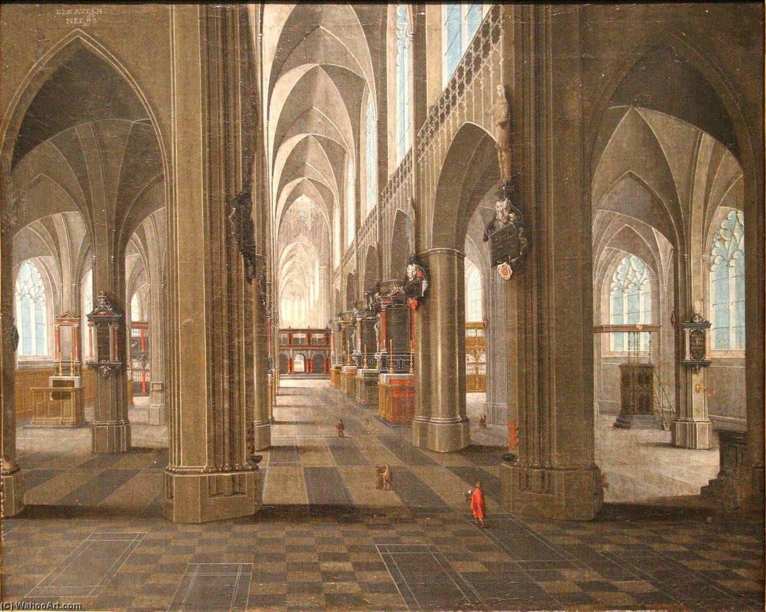 Interior Of The Notre Dame Cathedral In Anvers — Pieter Neefs The Elder