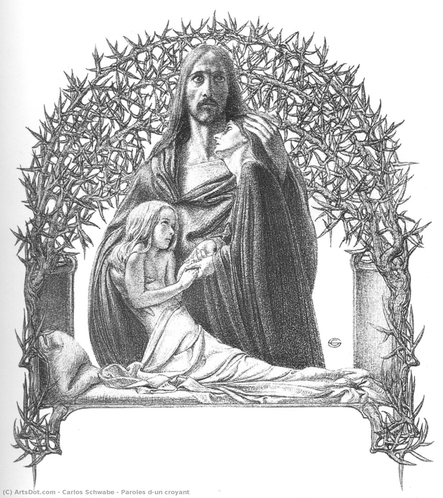 Paroles D'un Croyant — Carlos Schwabe