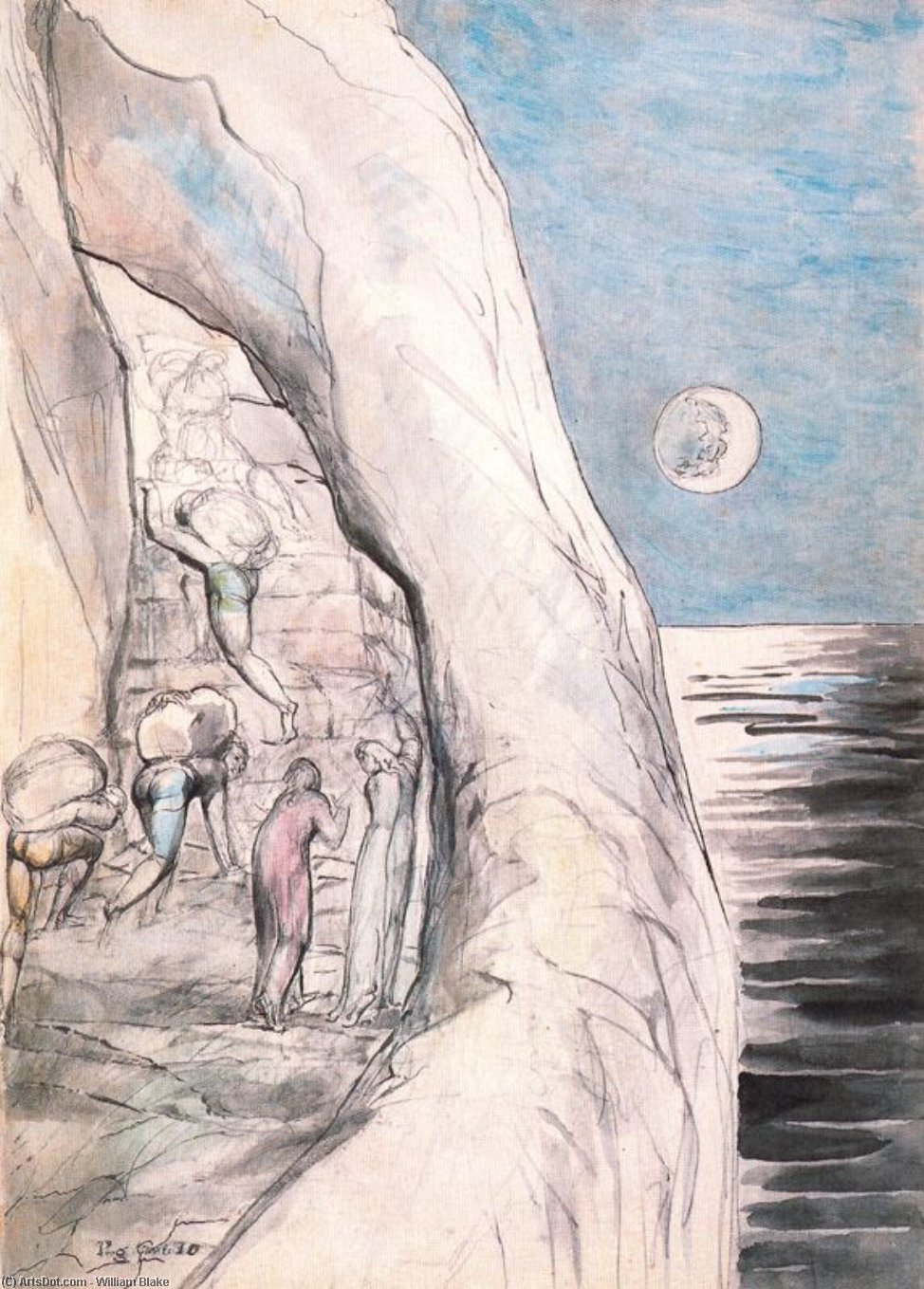 Los Orgullosos Llevando Sus Pesadas Cargas — William Blake